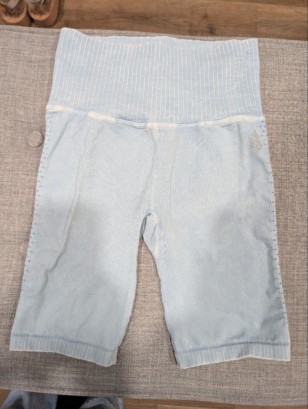 Free People Movement Light Blue Biker Shorts